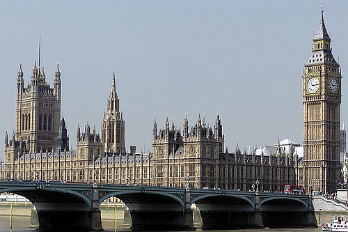 Stock image of the Palace of Wesminster and Big Ben